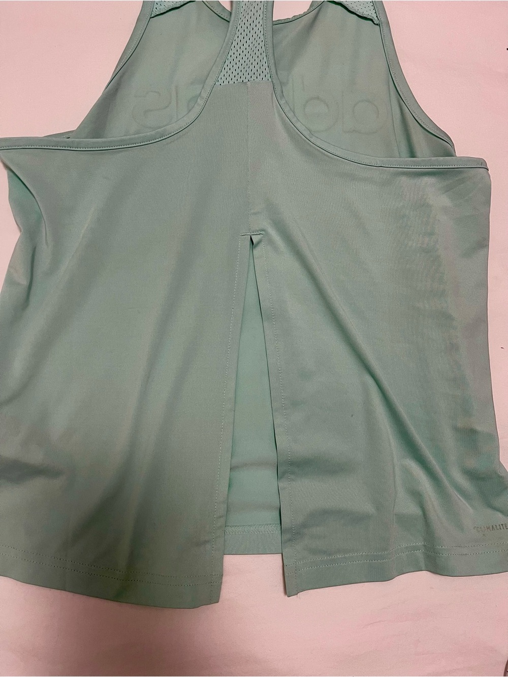 adidas Mint Green Performance Racerback Tank - Picture 5 of 5